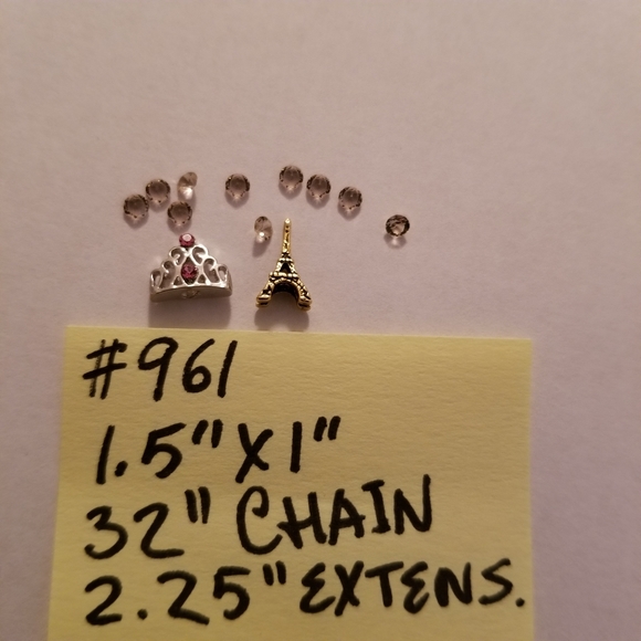 ✅#961 NIB Origami Owl Pendant Chain Eiffel Tower Cr - Picture 10 of 13